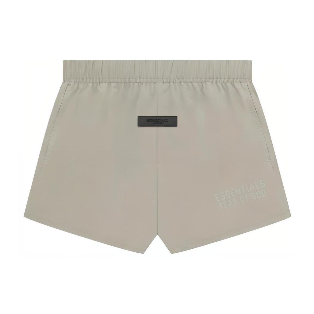 Fear of God Essentials Беговые нейлоновые шорты сливового цвета мужские коричневые 160BT224045F