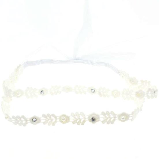 Детская повязка для волос, удобные бантики для новорожденных, эластичная кружевная повязка на голову для крещения малышей для ребенка