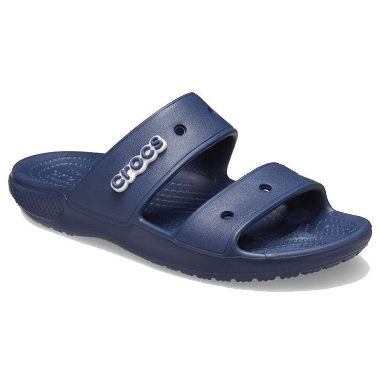 Crocs Классические сандалии-слайды с двумя ремешками, темно-синие мужские кроссовки 206761-410