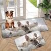 1Pcs Anti Fatigue Kitchen Rugs, Cute Dog Print Waterproof Non-Slip Thick Cushioned Kitchen Mat Heavy Duty Comfort Standing Mat for Kitchen
