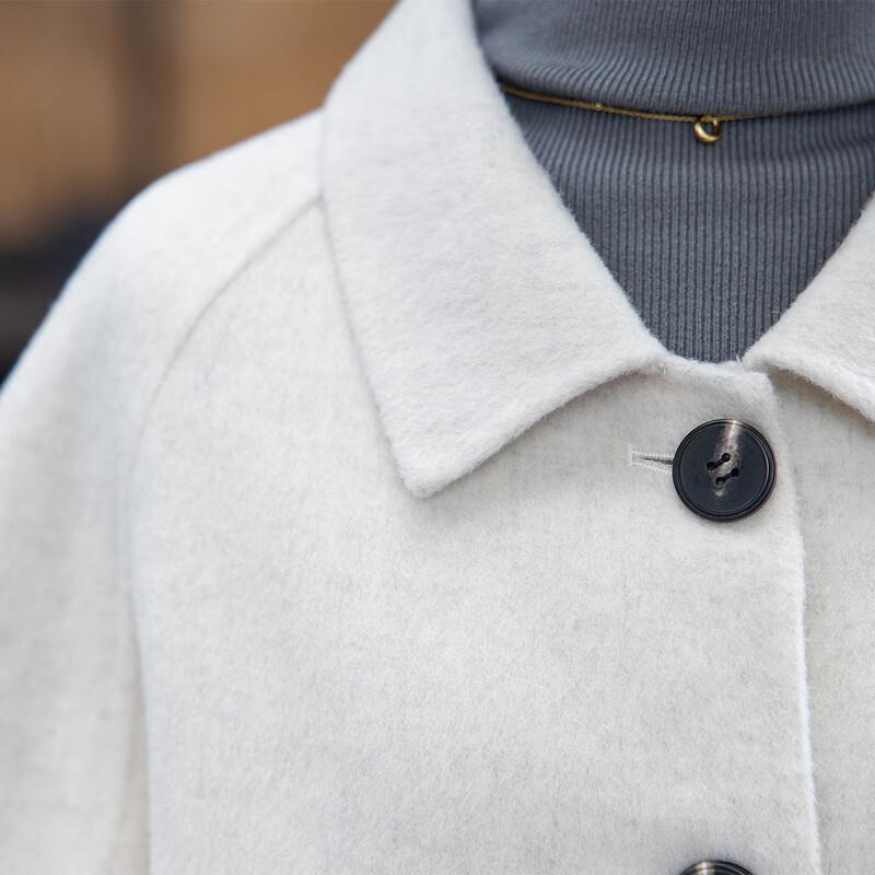 MOCARNA Women's Elegant Long Wool Blend Coat