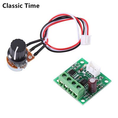Контроллер скорости двигателя постоянного тока с ШИМ 1,8 В 3 В 5 В 6 В 12 В 2A автоматический регулятор скорости управления 15 В источник питания с потенциомером
