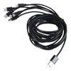 Кабель для зарядки нескольких устройств 6 в 1 USB на 3 Micro USB и 3 разъема типа C, шнур, провод для зарядки, 6 шт., электроника