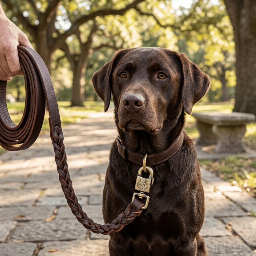 Brown Tone Dog Leather Leash Wide Strap Shepherd Lead Malinois Training Leash Medium Large Dog Use