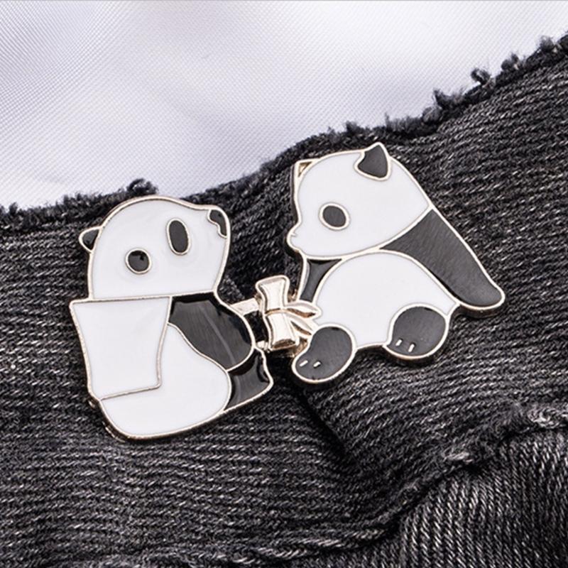 10Pairs Animal Jeans Waist Extenders Waist Buckles Set No Sewing Waist Extenders Button for Jeans to Make Tighter