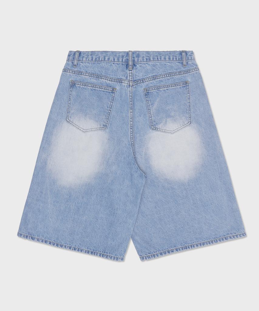 GLW Bermuda Workwear Carpenter Denim Pants Shorts Napoli Vintage Light Indigo