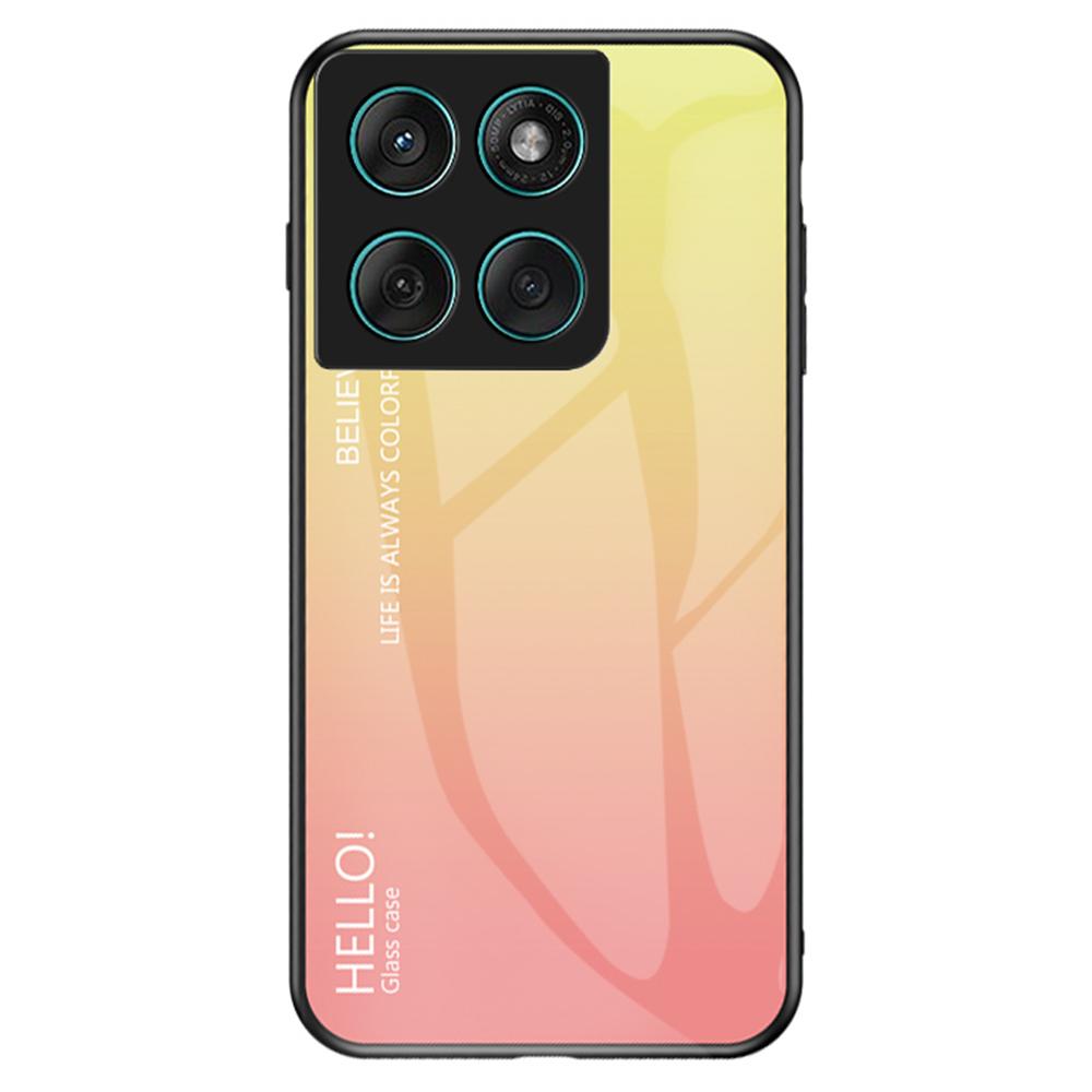 Чехол для Motorola Edge 60 Fusion 5G/Edge 60 5G Защита от царапин Закаленное стекло+ПК+ТПУ Чехол для телефона