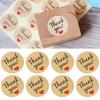 120x Thank You Craft Paper Sealing Stickers Wedding Favours Letter Gift Labels