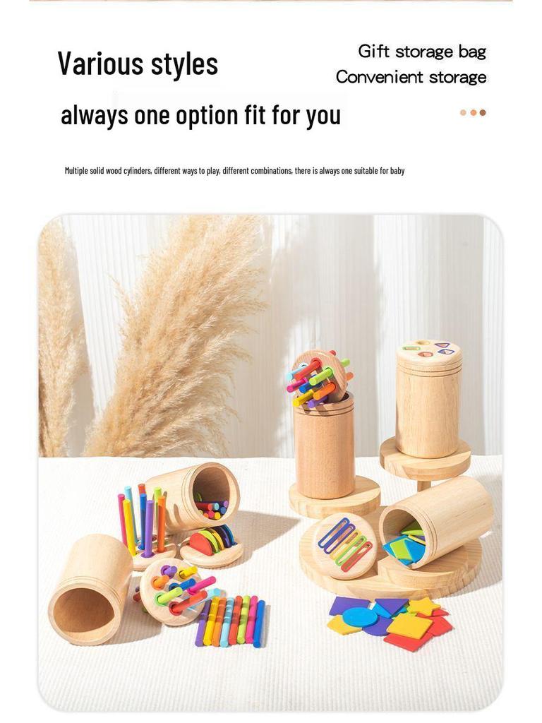 Монтессори Деревянный Балансир и Игрушка для Тренировки Сенсомоторных Навыков для Детей