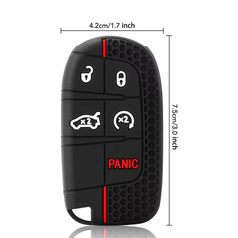 1 шт. Для Renegade Compass Grand Cherokee Chrysler 300C Wrangler Dodge Аксессуар Силиконовый Чехол-Крышка для Ключа Автомобиля с Пультом ДУ