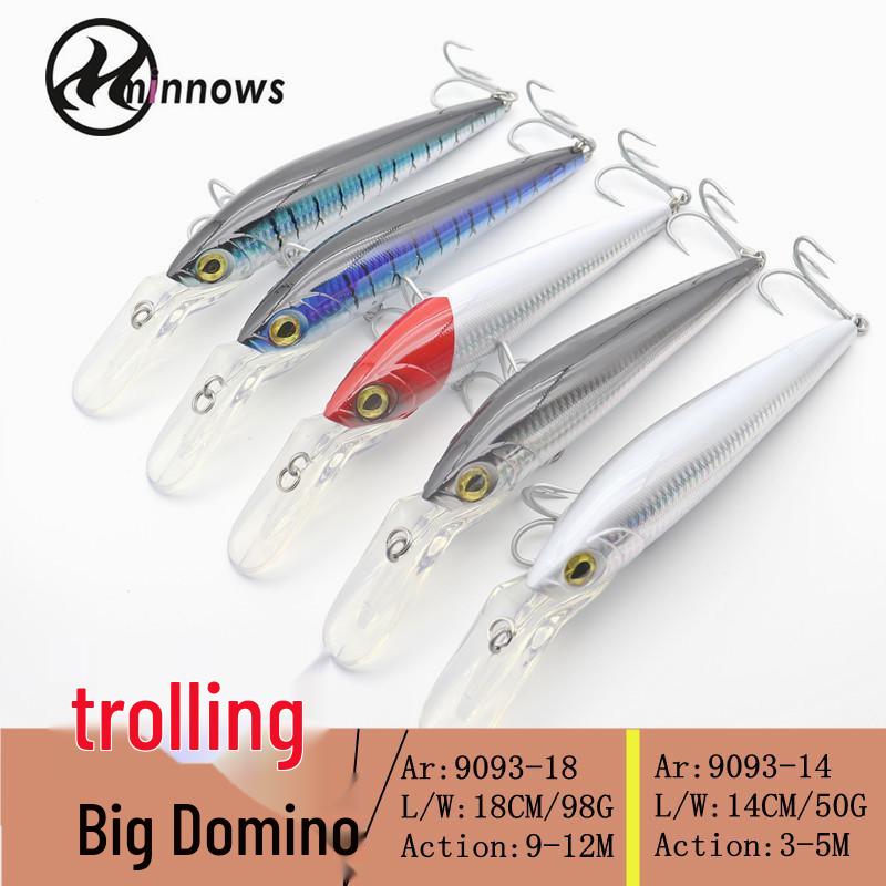 Японская троллинговая приманка YU-ZURL Big Minnow с усиленным крючком - 98 г / 50 г Приманка для морской рыбалки