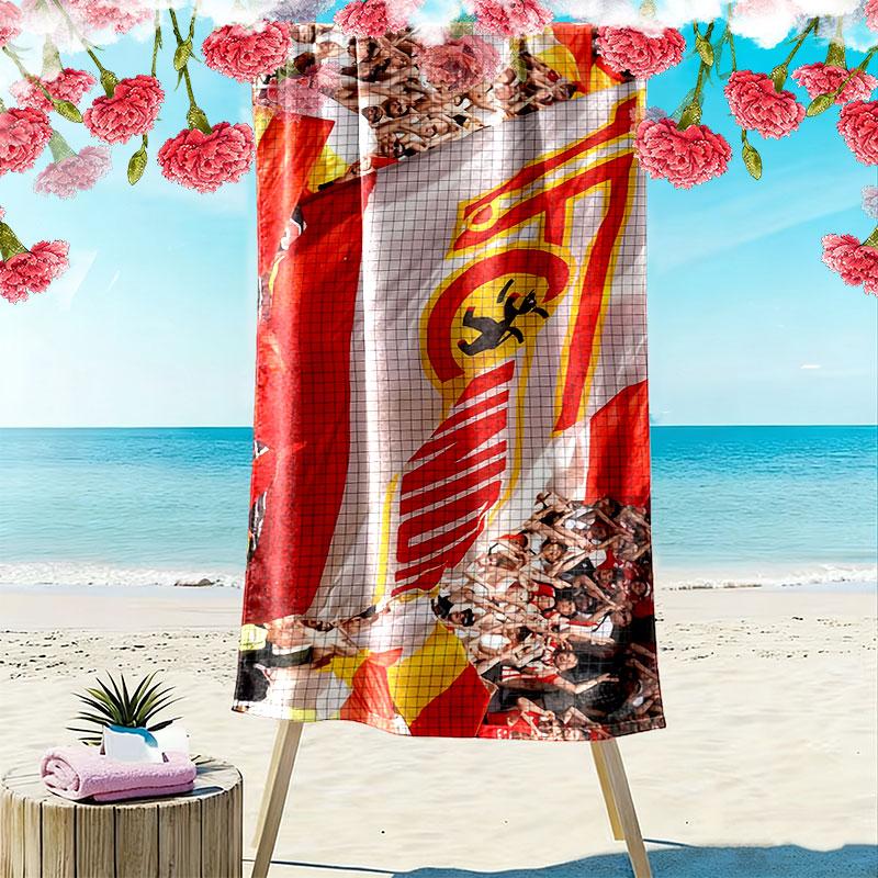 Union Berlin logo Print Beach Towel, Large Soft Quick Dry Towel for Beach Camping Swimming