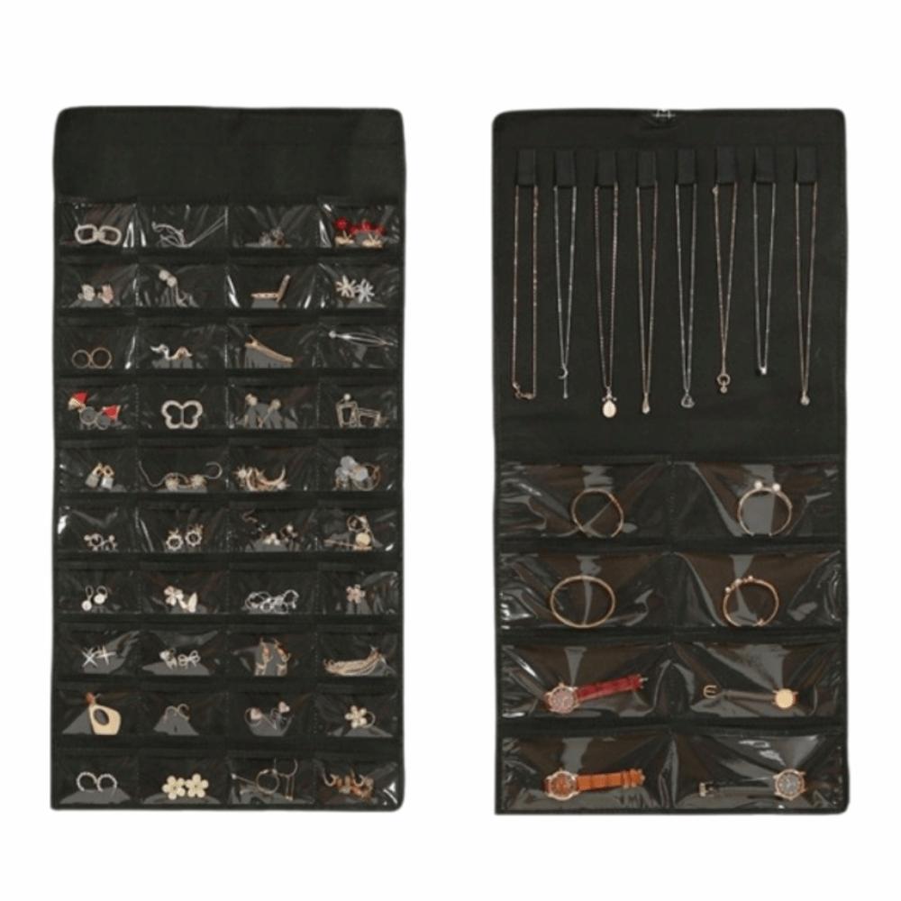 Large Capacity Jewelry Storage Bag Foldable Jewelry Display Holder Hanging Storage Bag Home Use
