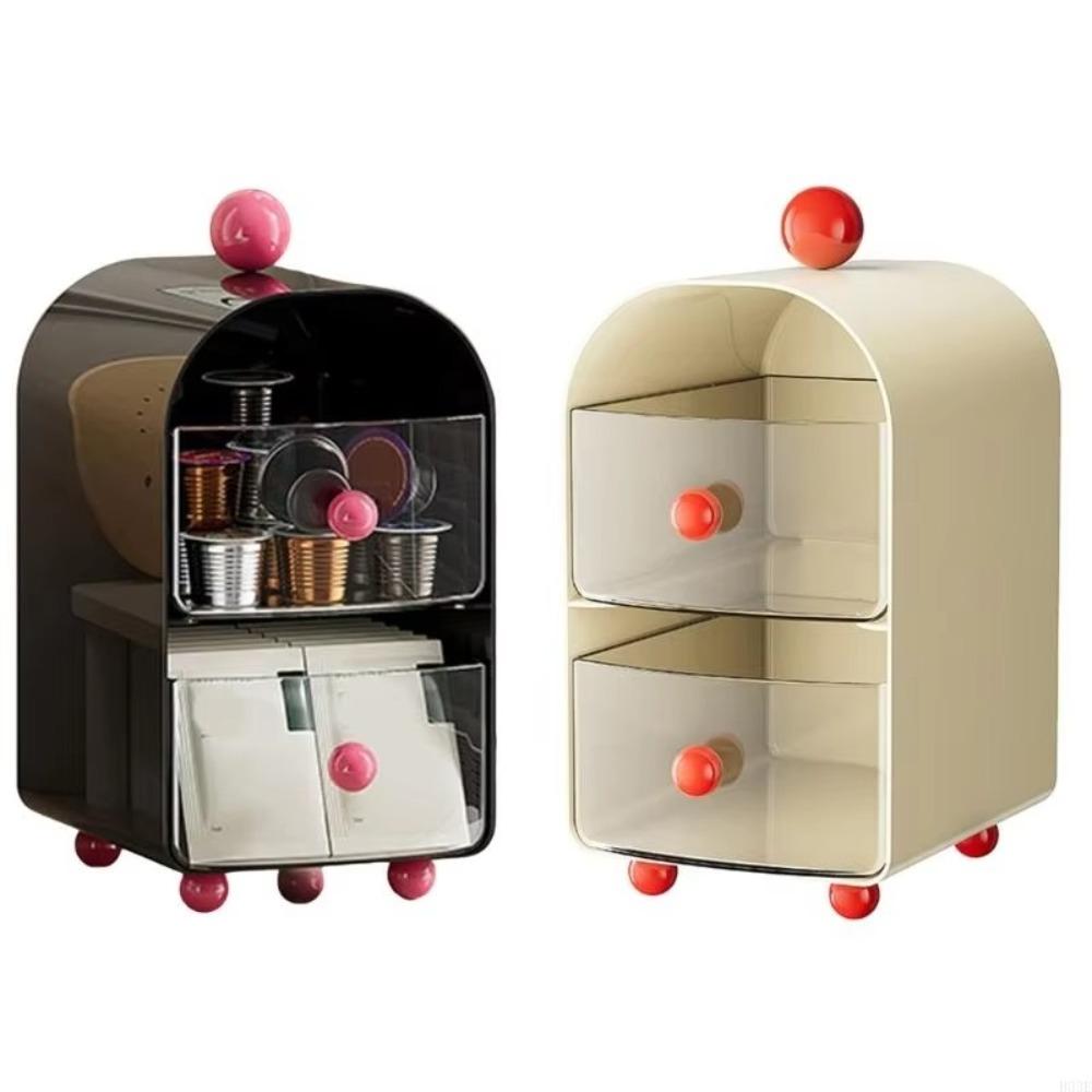 Акриловый ящик для хранения чайных пакетиков, двухслойный контейнер для хранения, новый прозрачный витринный офис