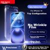 DIVI Pack of 2 Tempered Glass Screen Protector for IPhone 16, Anti-Dust, Shockproof, Ultra-Thin PM Full Coverage Dust-Free Installation Film