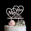 Rustic Wedding Decor Wooden Letter Mr&Mrs Love Just Married Cake Topper Bride Groom Wedding Engagement Party Decoration Supplies