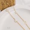14K Gold-Filled Color-Preserving Star Moon Chain for DIY Necklace or Bracelet Jewelry