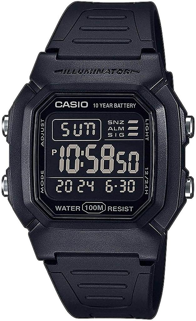 Casio Standard Digital Watch Black Inverted LCD Overseas Model [Casio] Men's W-800H-1BV [Item]