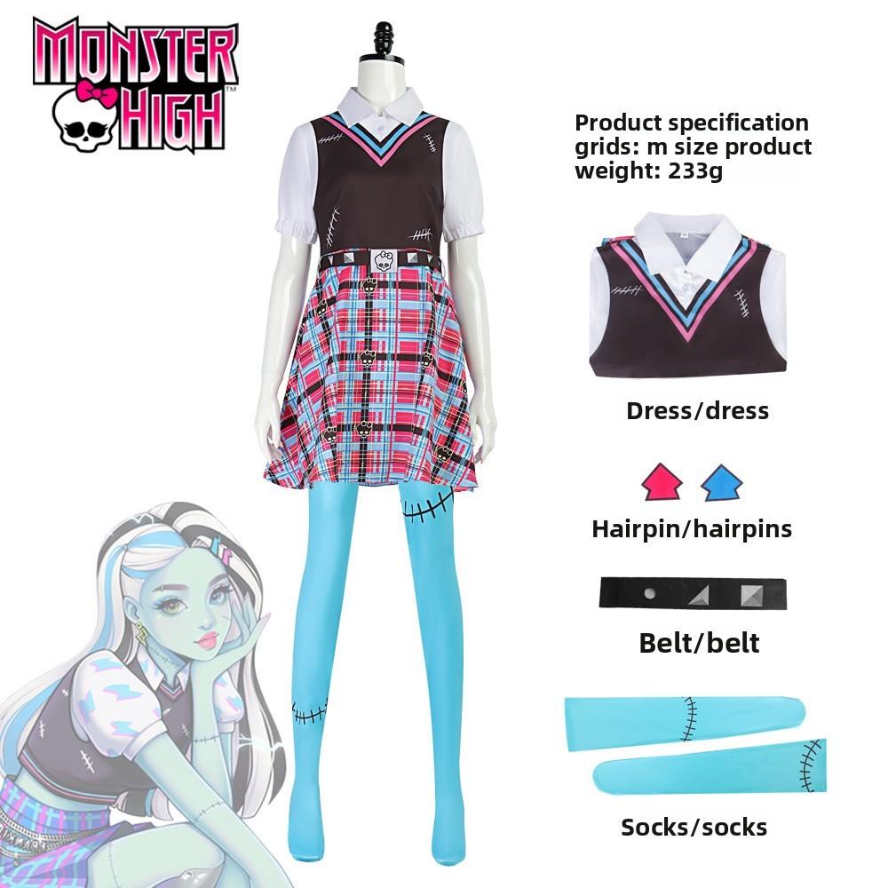 Костюм зомби Monster High для женщин из полиэстера и для ролевых игр на Хэллоуин