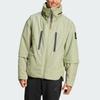 Adidas Color Block Design Hooded Woven Zip Jacket Men Jackets Green JG3983