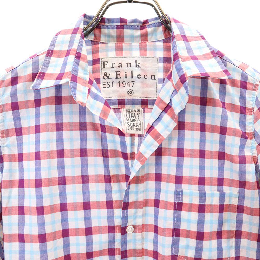 Frank&Eileen Check Pattern Long Sleeve Skipper Type Shirt XS Women Used