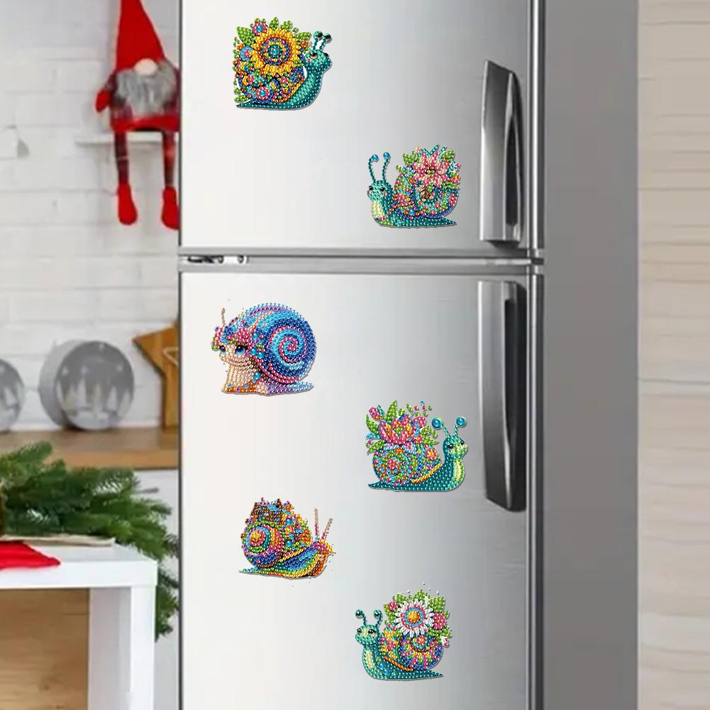 6 шт. Наборы для алмазной живописи DIY Алмазное искусство Магниты на холодильник Магниты Алмазное искусство Поделки DIY для взрослых Новичков