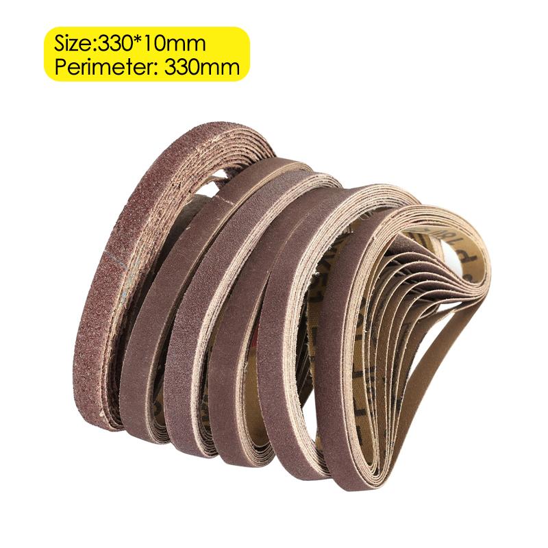 120 шт. 330x10 мм шлифовальные ленты абразивные ленты для 3/8" пневматической ленточной шлифовальной машины пневматическая угловая шлифовальная машина шлифовальная машина полировальная шлифовальная лента