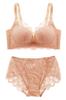 Make Anan Featured Model Bra and Shorts High Fluffy Slim Slim Up Bra [Char Body] Set, Armpit, Wireless, Bra, (coral Pink, L)