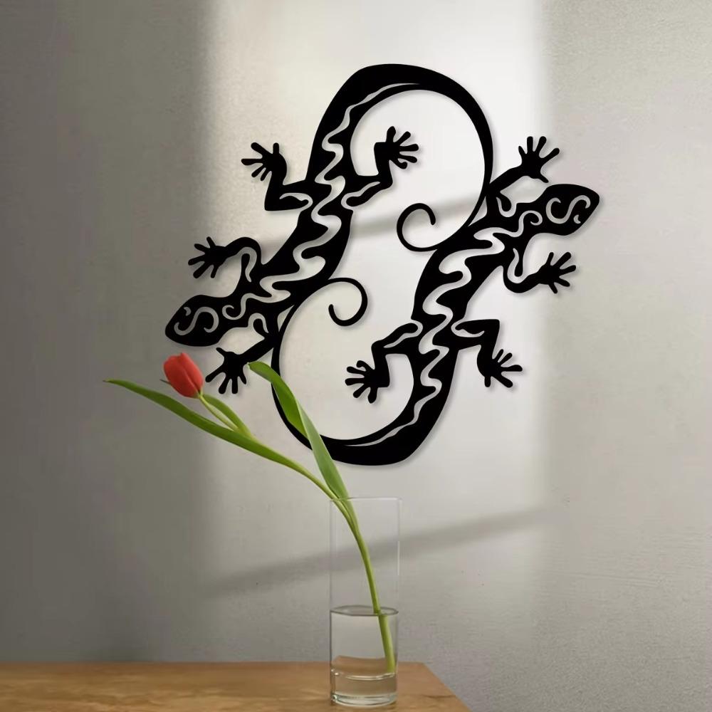 Gecko Iron Crafts Стильный декор для интерьера и улицы, идеально подходит для гостиной, спальни, прихожей и украшения стен на улице