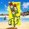 1 шт. V-VR46 Доктор Д Номер 46 Пляжное полотенце Микрофибра Быстросохнущее Полотенце для ванной в гоночном стиле Для бассейна Пляжа Путешествий Подарок для поклонников мотоциклов
