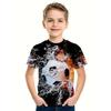 Football Kids T-shirts O Neck Tops Polyester Casual Sportwear Comfortable Tees Short Sleeve 3d Print T Shirt