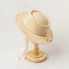 X235 Children's Summer Sun Hat Straw Raffia Hat Flat Top Hand-woven Raffia Hat Lafite Straw Cap Sunshade Sunscreen Hat