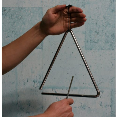 Kikutani (Kikutani) Made In Japan Triangle 18cm with Paddle and Hanging Skin T-18