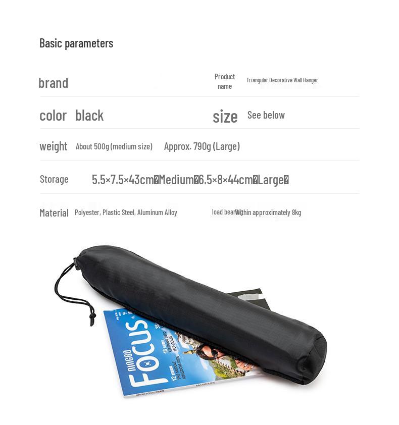 Folding Tripod Camping Rack for Clothes Drying & Travel Organization