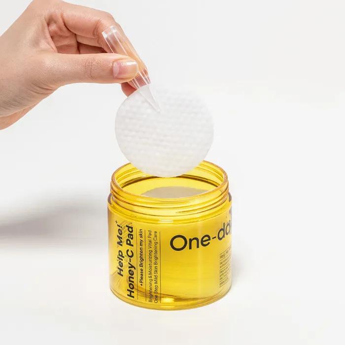 Однодневные отшелушивающие пэды для сияния кожи с медом 60 штук