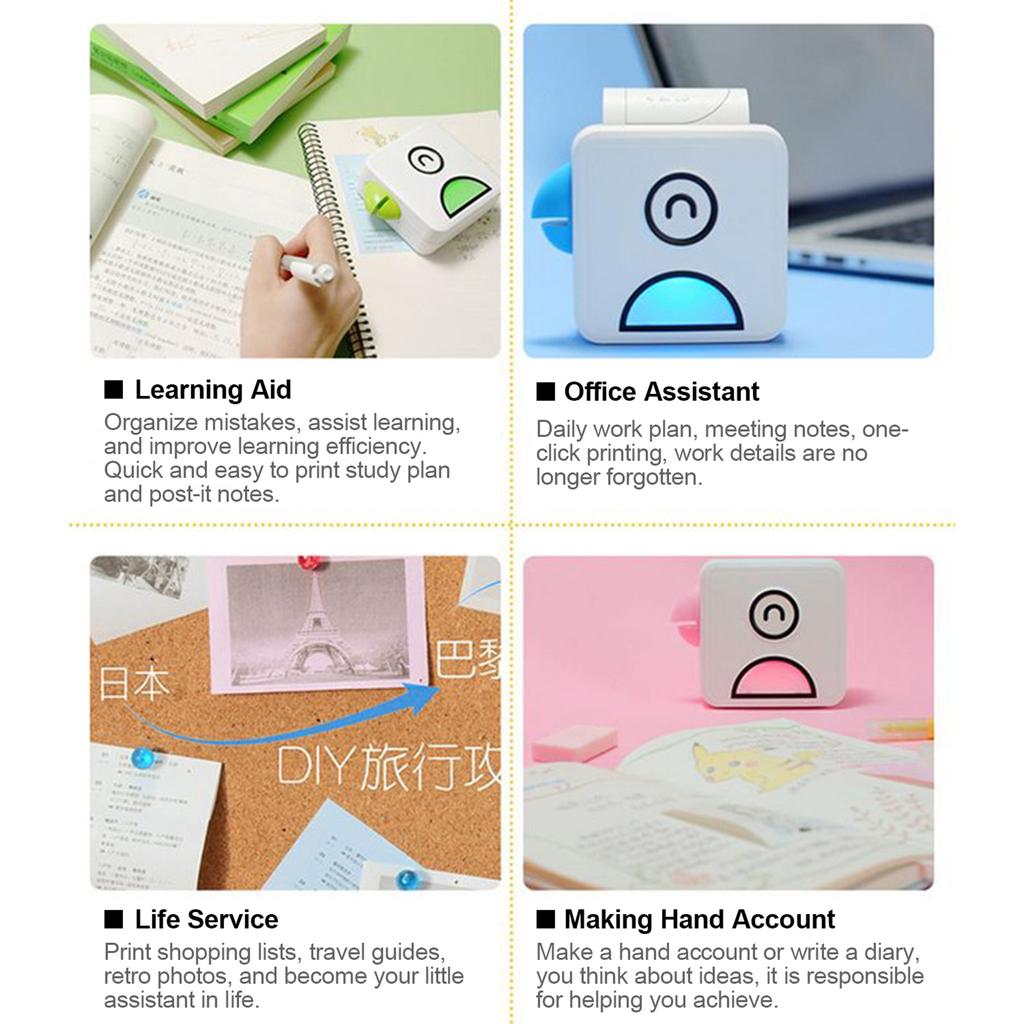 Принтер для этикеток Poooli Thermal BT со списком фотографий для телефона Android IOS 58 мм