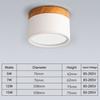 Светодиодные светильники Downlights 5W 7W 10W 12W 15W Macaroon Ceiling Nordic Wood Grain Surface Mounted Spotlights Indoor Lobby Living Room Bedroom