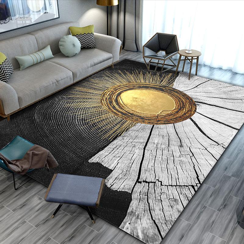 Кристально-бархатный ковер для дома, ковер для гостиной, коврик под диван и кофейный столик, коврик для пола в спальне, устойчивый к пятнам, мягкий плюшевый ковер
