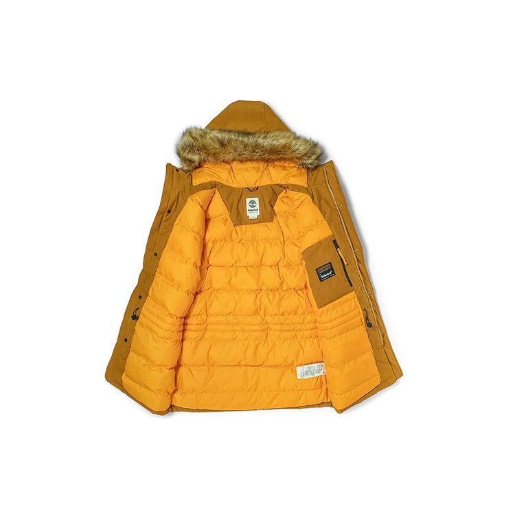 Timberland Теплая хлопковая куртка с меховым воротником, мужская куртка пшеничного цвета A2ETY-P47