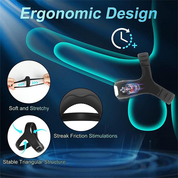 Couple Rings Vibrating Penis Cock Ring Sex Toys For Men Delay Ejaculation Cockring Sexy Goods Vibrator For Male Adults Gay 18