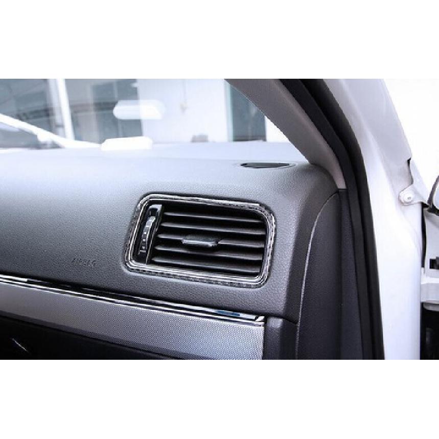 For Volkswagen Jetta MK6 2015-2018 Real Carbon Fiber Console L&R Air Outlet Trim