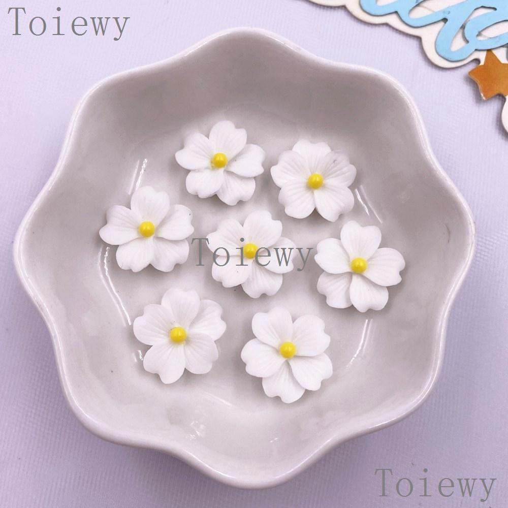 30 шт. Смола Каваи Цветные 16 мм Цветок Плоская спинка Камень Самоцвет Скрапбукинг DIY Свадьба Рождество Арт Декор Ювелирные изделия Ремесла Аксессуары