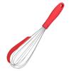 Balloon Whisk Stainless Steel Whisk with Silicone Scraper for Cooking Cream Blending