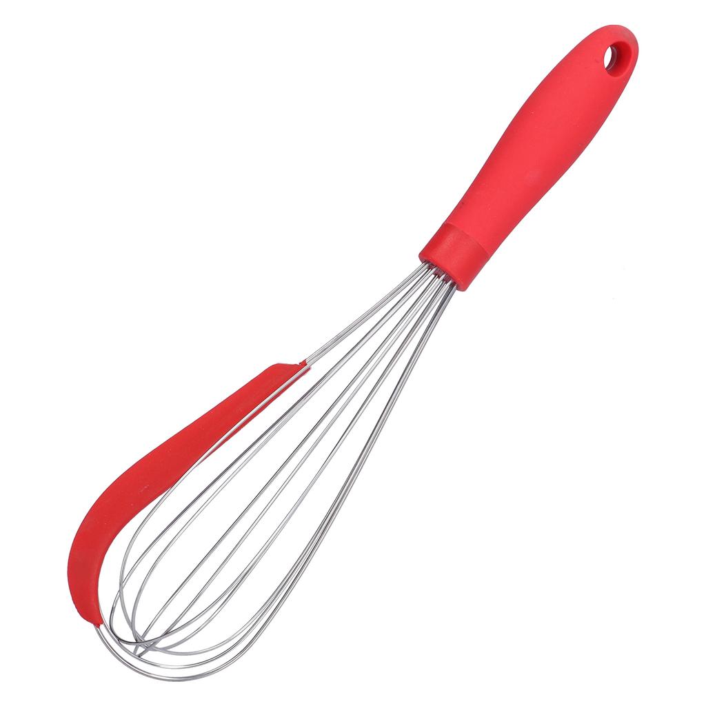Balloon Whisk Stainless Steel Whisk with Silicone Scraper for Cooking Cream Blending