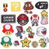 New Cartoon Mario Embroidery Cloth Sticker Anime Embroidery Label Game Character Computer Embroidery Chapter Boy Bag Patch Sticker