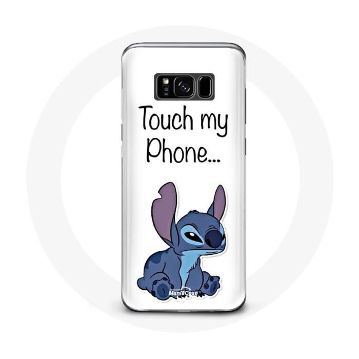 Coque pour Samsung Galaxy S8 plus Lilo et Stitch mignon Fond blanc