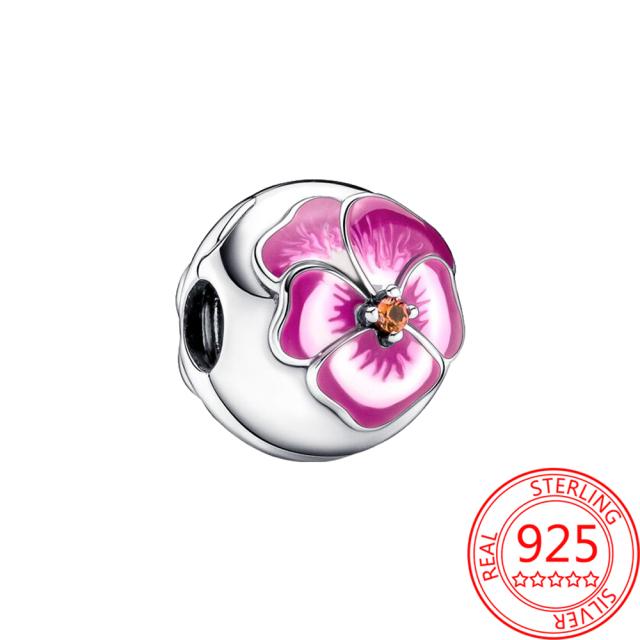 Новый брелок-ключ в виде божьей коровки и сердца, подходит для оригинального модного браслета из стерлингового серебра S925, брелок-подвеска для девочки, подарок