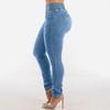 Women's Sexy Hip Lifting High Waisted Small Feet Skinny Stretch Long Jeans