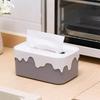 Rectangular Tissue Box Holder with Lid Large Capacity Universal Fit Tissue Container