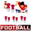 Captain Tsubasa Atom Hutton Football Soccer Red T-Shirt Jersey Cosplay Japan Cartoon Animation Print Quick Dry Vintage Short Sleeve Uniform Sport